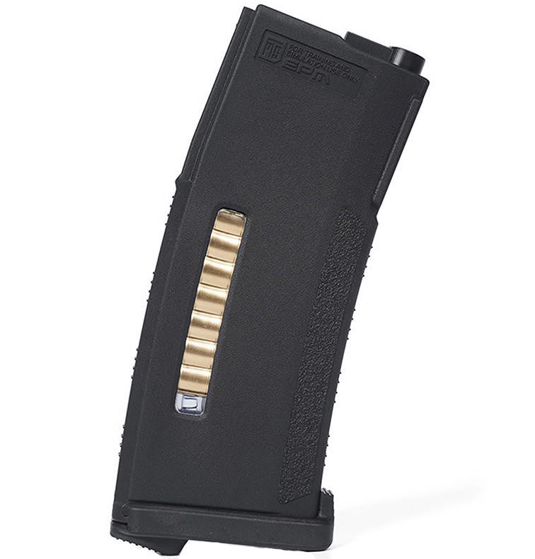 PTS EPM Enhanced Polymer 150rd M4 AEG Magazine, Black