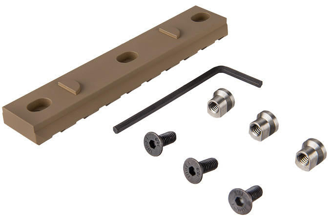 Ranger Armory 3-Slot Keymod Rail Section, Tan