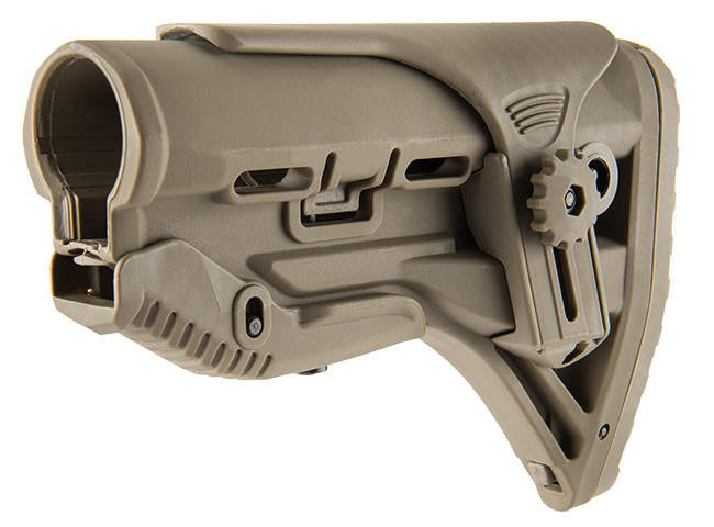 Ranger Armory M4 Tactical Stock with Adjustable Cheek Rest, Tan