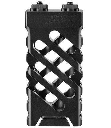 Ranger Armory Skeletonized M-LOK Short Vertical Forward Grip Cross Cut, Black
