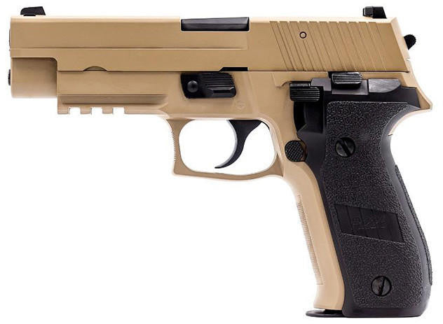 Raven Railed R226 GBB Airsoft Pistol, Tan
