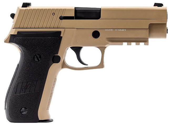 Raven Railed R226 GBB Airsoft Pistol, Tan