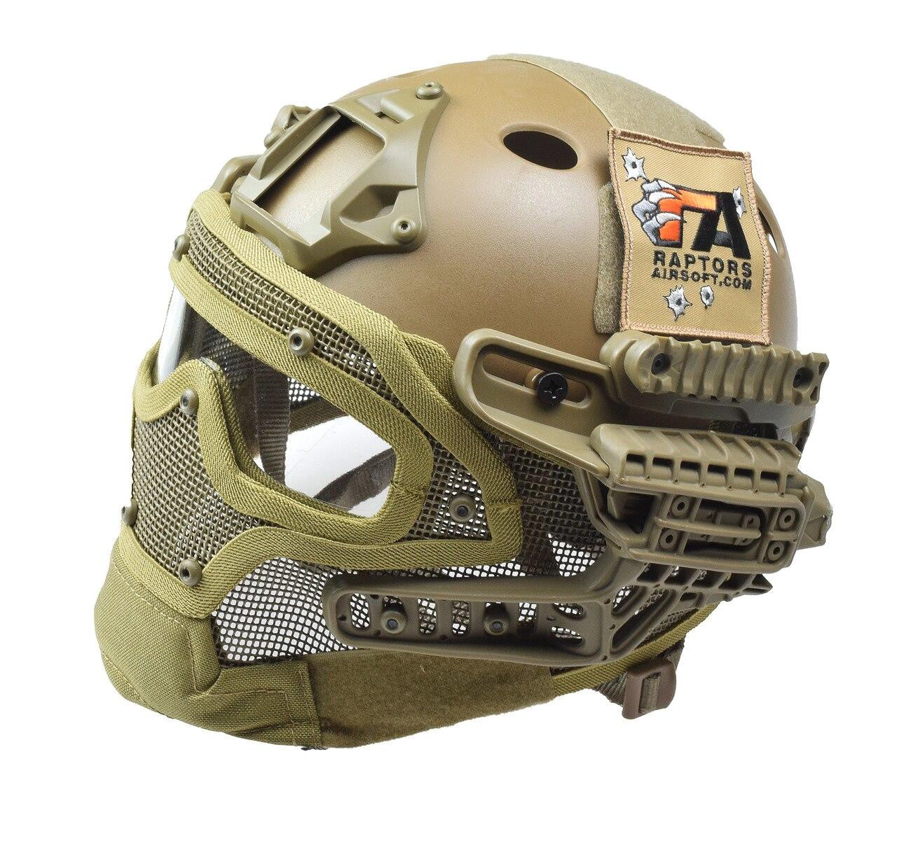 RTQ G4 System PJ Helmet & Full Mask, FDE/Tan