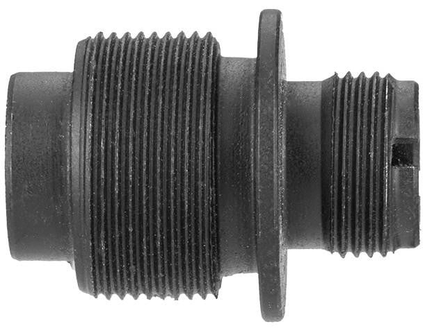 Sentinel Gears Mock Suppressor Adapter to 14mm CCW for VSR10 Airsoft Sniper Rifles, Black