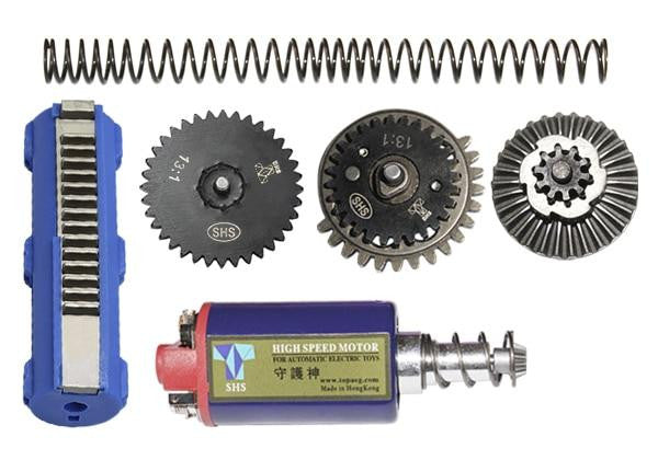 SHS High Speed Tune Up Kit w/ Motor, 13:1 Gear Set, Piston, & M120 Spring