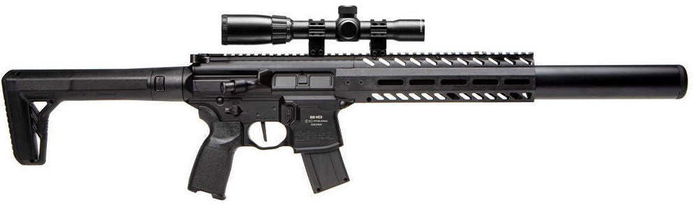 Sig Sauer MCX Gen 2 .177 Cal CO2 Powered 30rd Air Rifle w/ Scope, Black