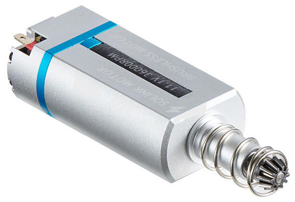 Solink Slim AEG Brushless 36000rpm Long Type Motor for V2 Gearboxes, Silver