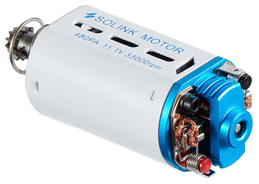 Solink Super High Torque 33000rpm Short Type Motor for V3 Gearboxes, White/Blue
