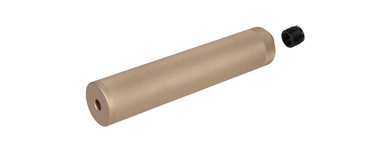 Specwar-I F38X228.6MM Style Aluminum Mock Silencer, 14mm CCW - Tan