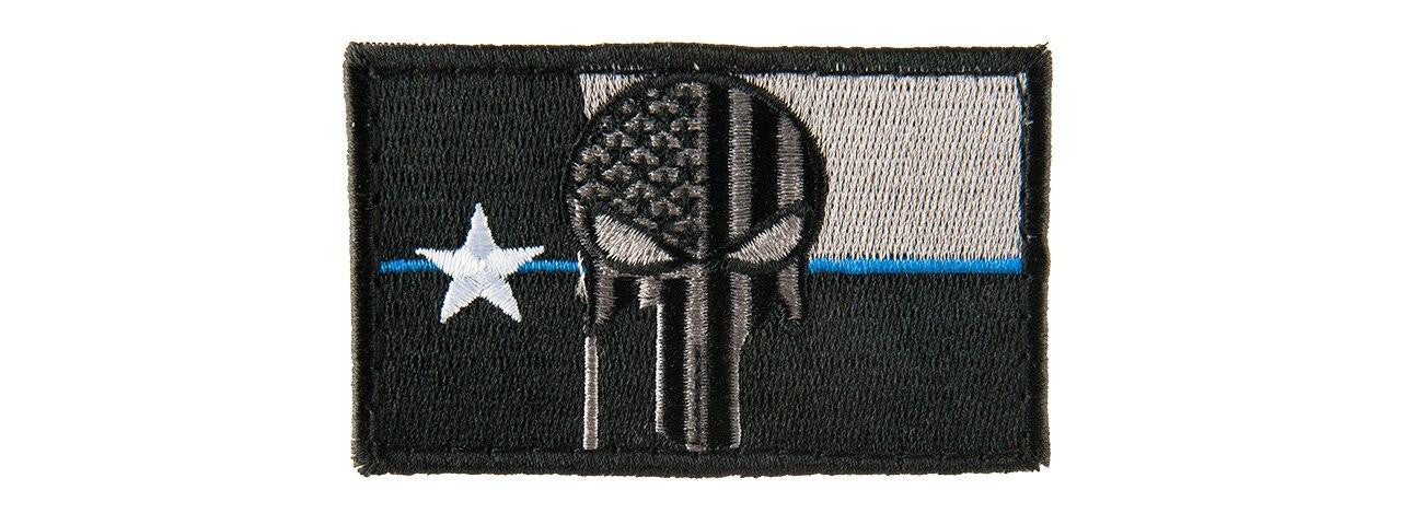 Texas Punisher Embroided Morale Patch, Black