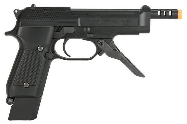 Tokyo Marui Full Size M93R Airsoft AEP Pistol, Black