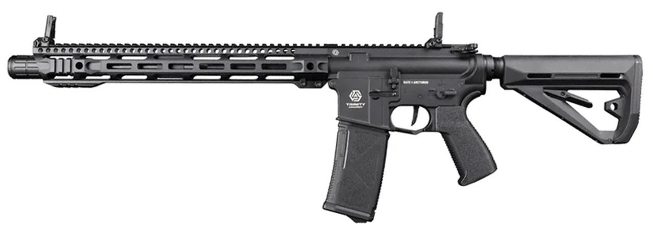 Arcturus Trinity Armament Alpha 15.3" Airsoft AEG Rifle w/ GATE Titan II Bluetooth, Black