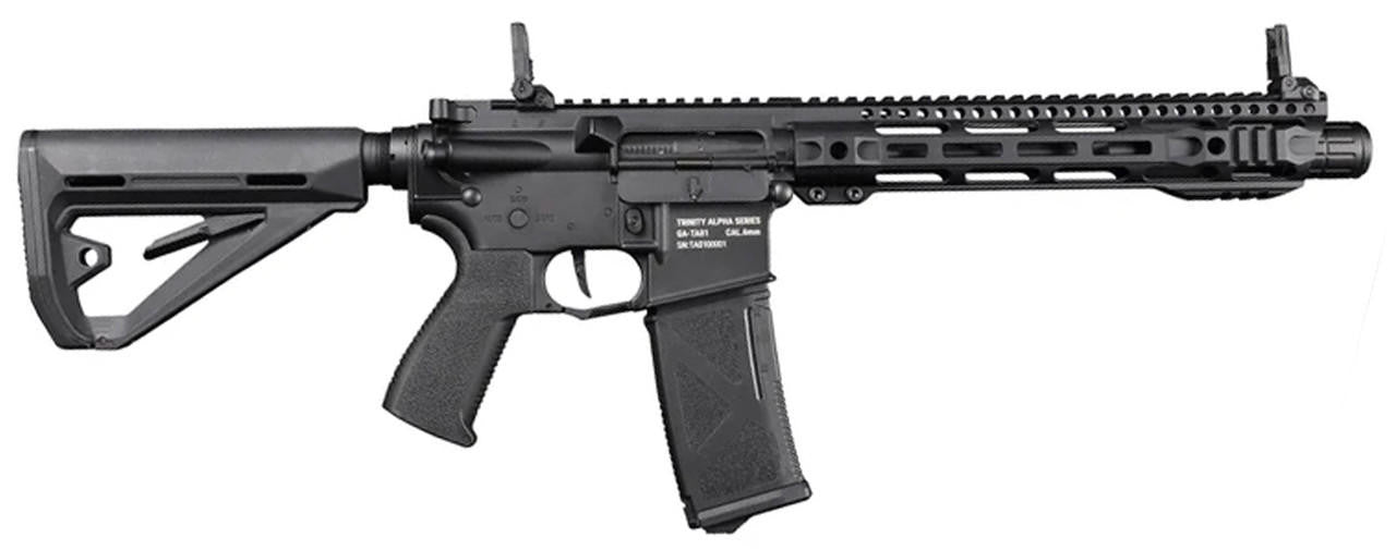 Arcturus Trinity Armament Alpha Carbine 11.5" Airsoft AEG Rifle w/ GATE Titan II Bluetooth, Black