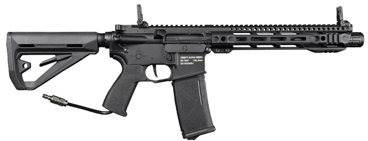 Arcturus Trinity Armament Alpha Carbine 11.5" HPA Airsoft Rifle w/ GATE Titan II Bluetooth & Pulsar D, Black