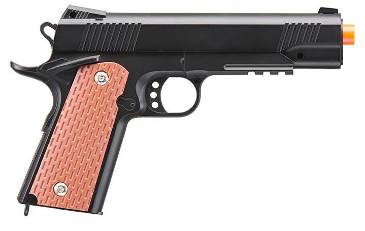 UK Arms 1911 Tac Heavyweight Series Airsoft Spring Pistol, Black