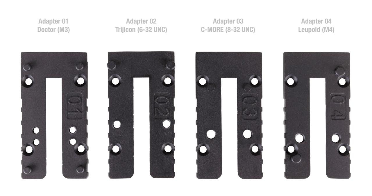 Umarex Optic Adapter Plates for GHK Glock Type MOS 3, 4pack