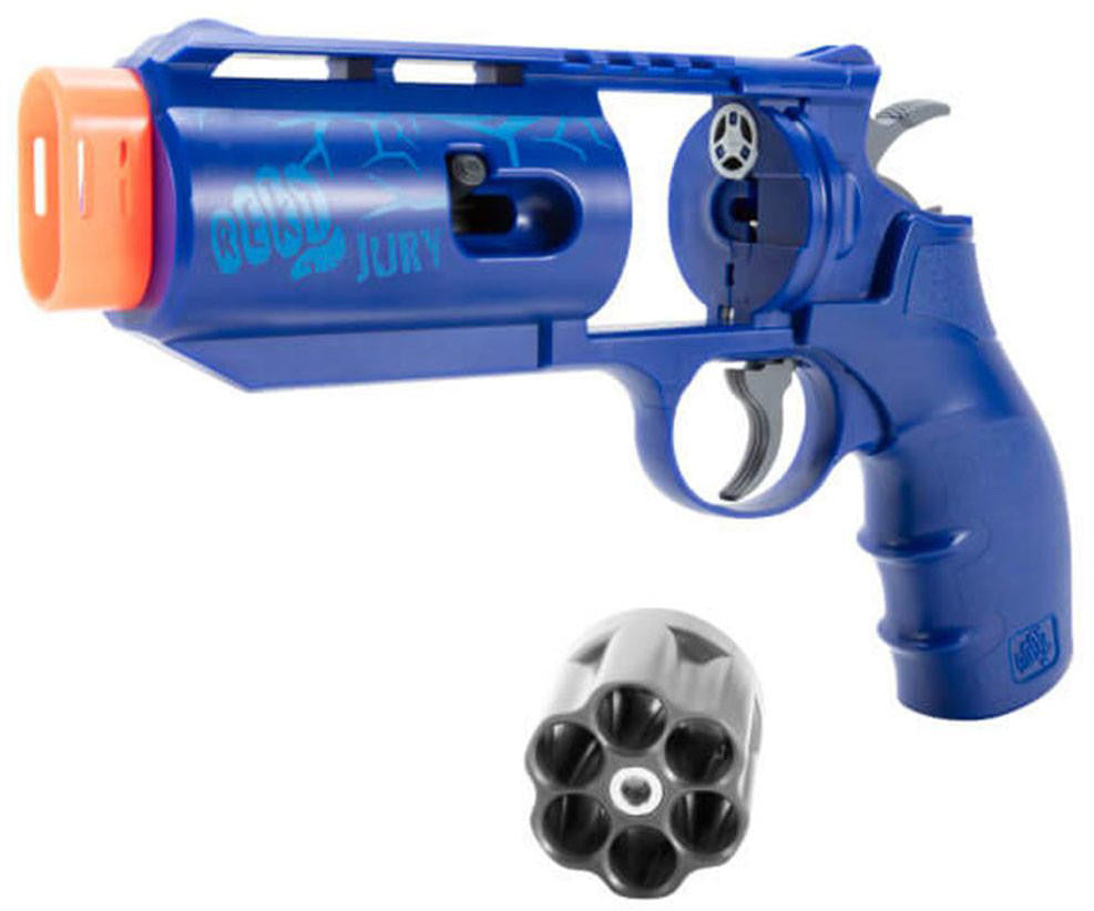 Umarex Rekt Jury CO2 Foam Dart Revolver, Blue