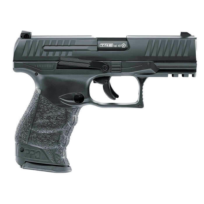 Umarex T4E Walther PPQ .43 Cal Co2 Blowback Paintball Pistol, Black