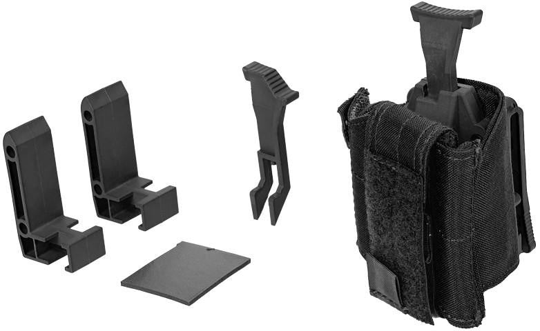 Universal Pistol Holster w/ Belt Clip, Black