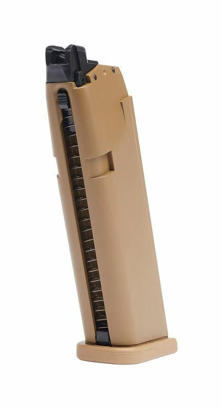 Glock G19X by VFC / Elite Force Gas Blowback 20rd Magazine, Tan