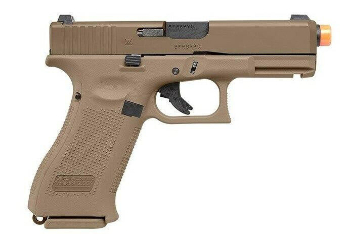 Glock G19X Gas Blowback Airsoft Pistol by VFC / Elite Force, Tan