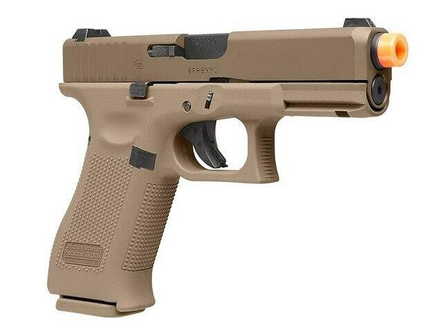Glock G19X Gas Blowback Airsoft Pistol by VFC / Elite Force, Tan