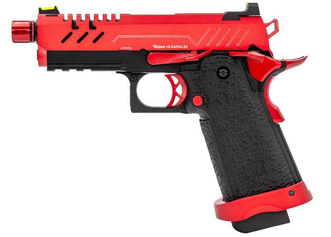 Vorsk 3.8 Hi Capa Pro GBB Airsoft Pistol, Red