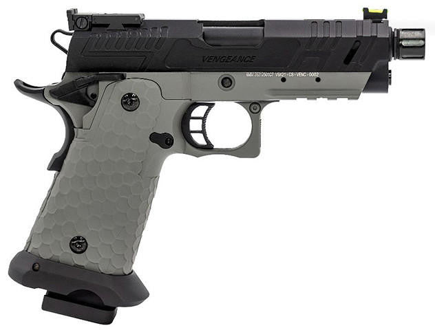 Vorsk CS Compact Vengeance 3.8 Hi Capa Airsoft Pistol, Black/Grey