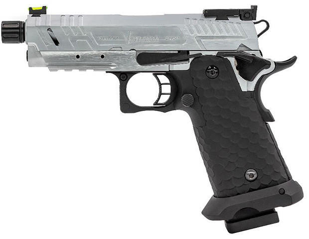 Vorsk CS Compact Vengeance 3.8 Hi Capa Airsoft Pistol, Silver/Black