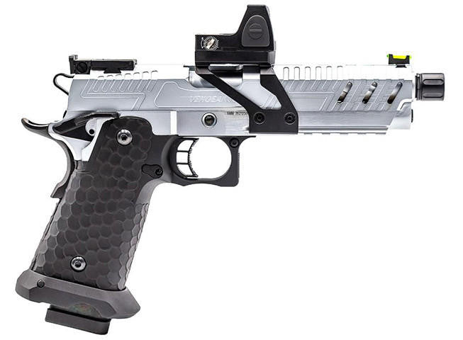 Vorsk CS Vengeance 5.1 Hi Capa Airsoft Pistol w/ Micro Red Dot, Silver/Black