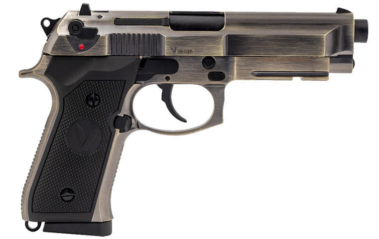 Vorsk VM9 Osiris Gas Blowback Airsoft Pistol, Brushed Aluminum