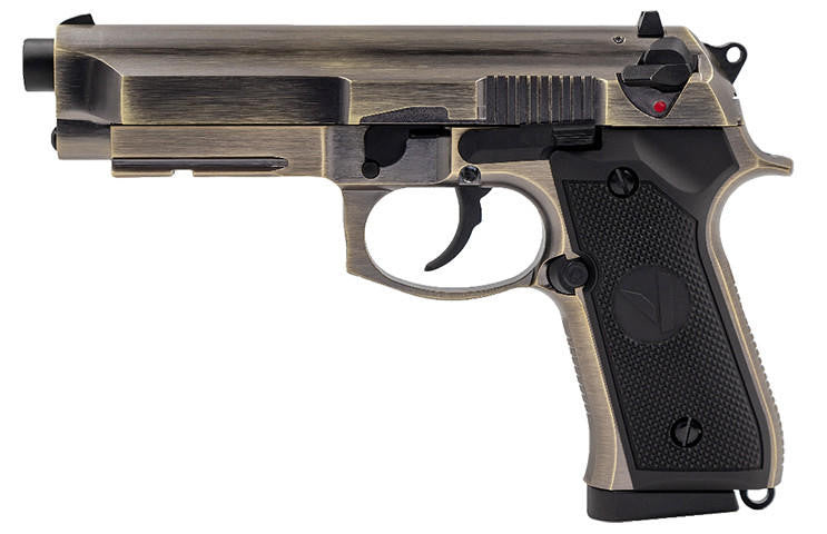 Vorsk VM9 Osiris Gas Blowback Airsoft Pistol, Brushed Aluminum