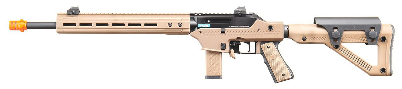 Vorsk VMP-2D Designated Marksmen Semi Auto GBB Airsoft Rifle, Black/Tan