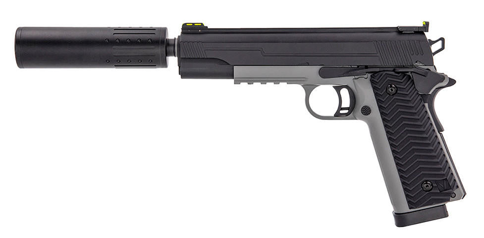Vorsk VX-14 GBB Airsoft Pistol, Black/Grey