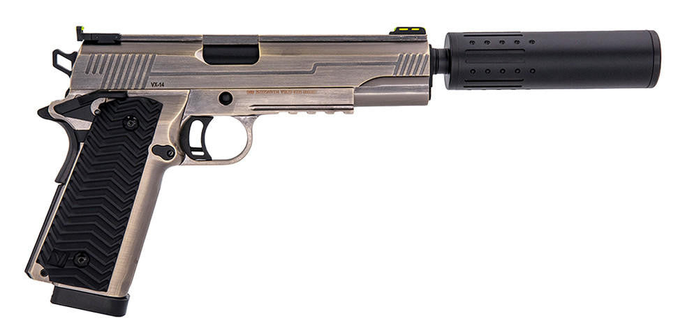 Vorsk VX-14 GBB Airsoft Pistol, Brushed Aluminum