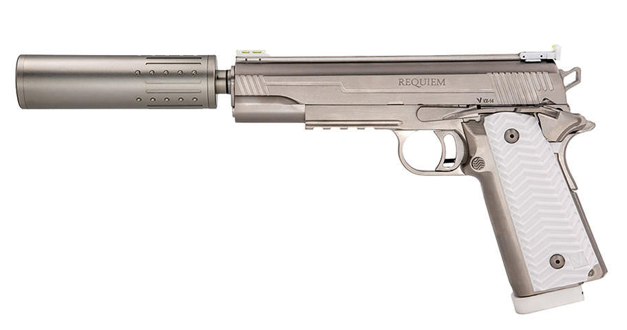 Vorsk VX-14 GBB Airsoft Pistol, Requiem Edition, Silver