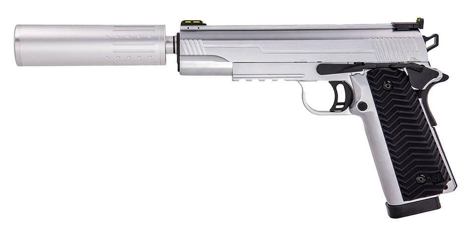 Vorsk VX-14 GBB Airsoft Pistol, Silver