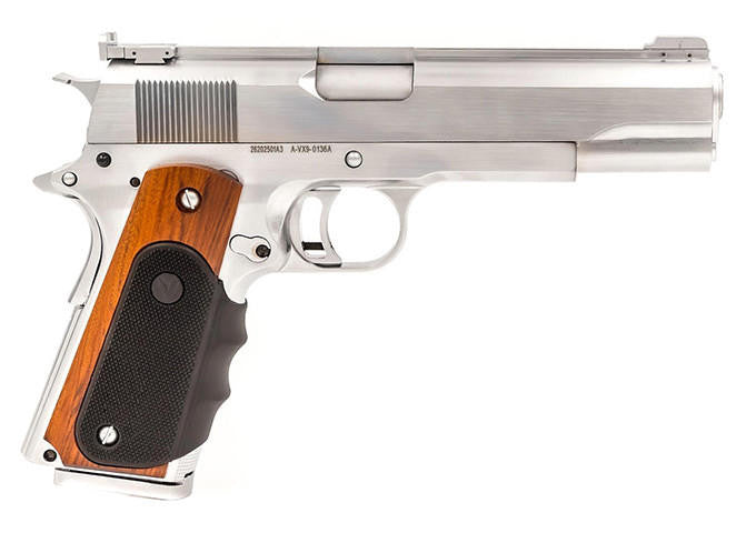 Vorsk VX-9 Agency Gas Blowback Airsoft Pistol, Chrome