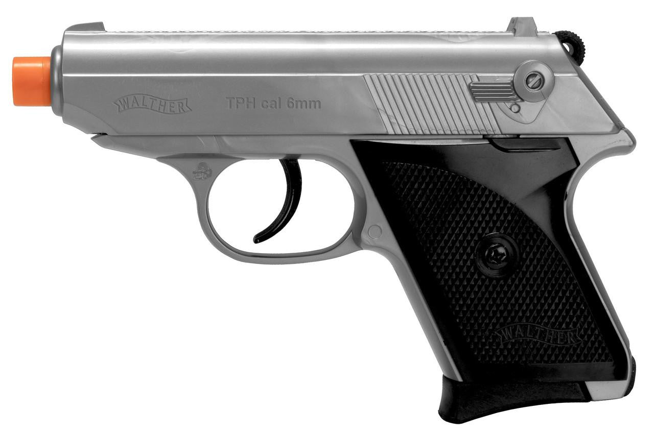 Walther TPH Sub-Compact Spring Airsoft Pistol Kit, 2 pack, Silver