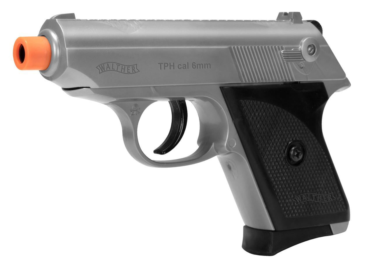 Walther TPH Sub-Compact Spring Airsoft Pistol Kit, 2 pack, Silver