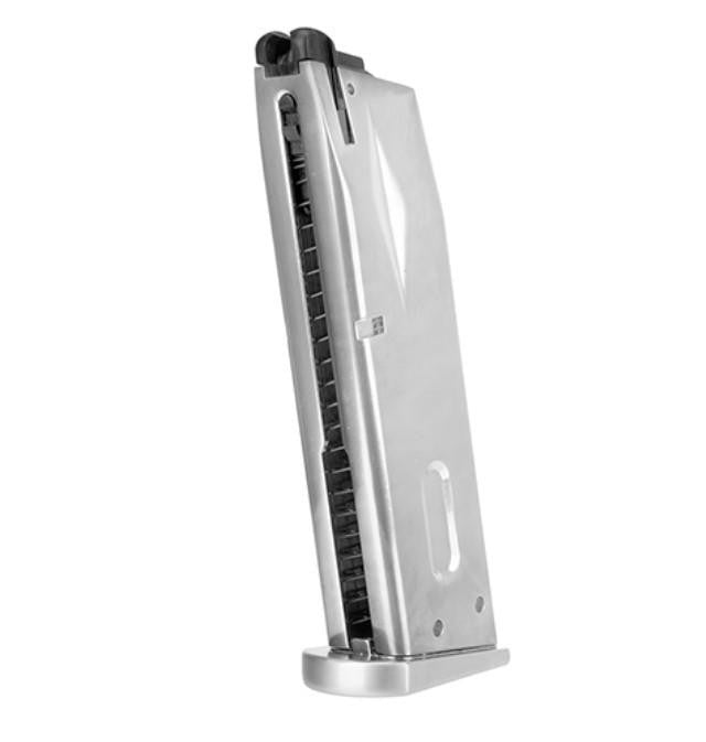 WE-Tech 25rd Gas Magazine for M92 SV Series GBB Pistols, Silver