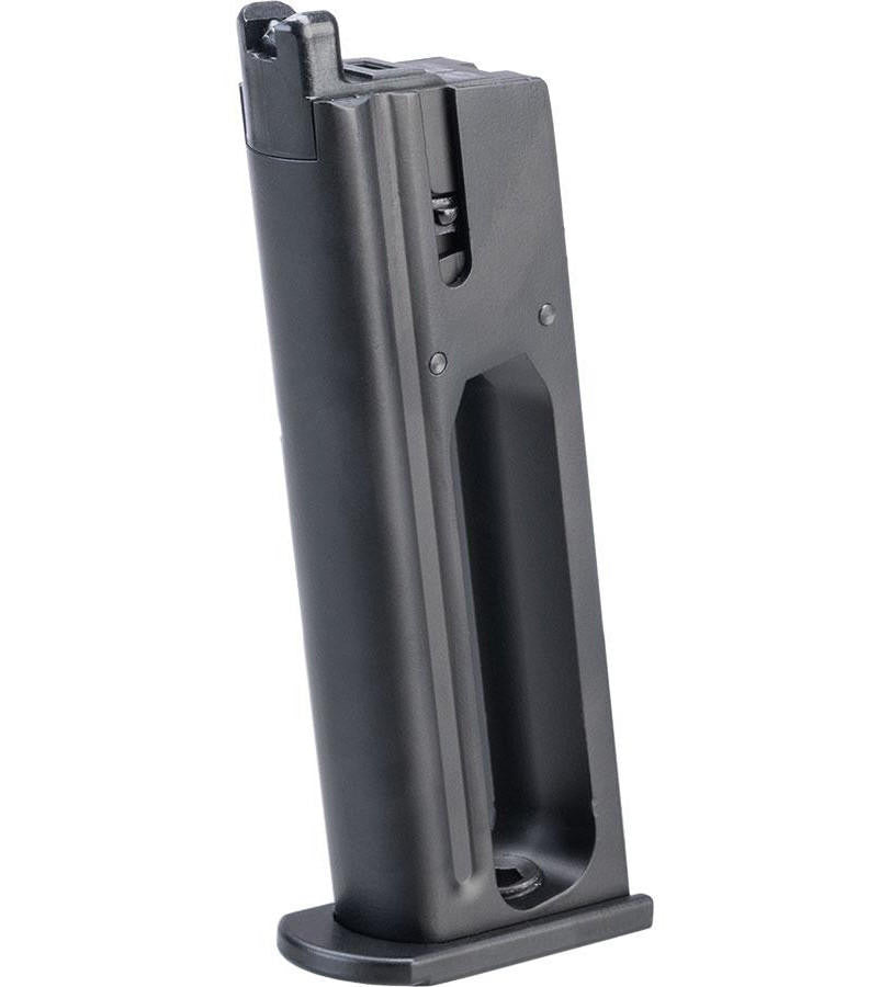 WE-Tech 21rd CO2 Spare Magazine for Desert Eagle Gas Blowback Airsoft Pistol by Cybergun, Black