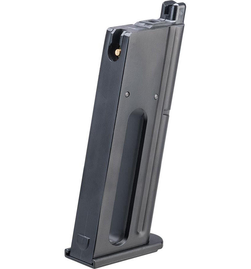 WE-Tech 21rd CO2 Spare Magazine for Desert Eagle Gas Blowback Airsoft Pistol by Cybergun, Black