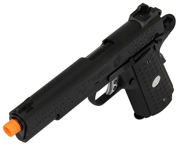 WE Tech Full Metal Knighthawk 1911 Gas Blowback Airsoft Pistol, Black