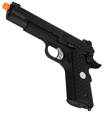 WE Tech Full Metal Knighthawk 1911 Gas Blowback Airsoft Pistol, Black