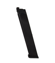 WE-Tech G-Series 50 Round Extended Green Gas Blowback Magazine, Black