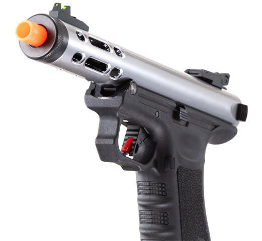 WE-Tech Galaxy G-Series Gas Blowback Airsoft Pistol, Silver