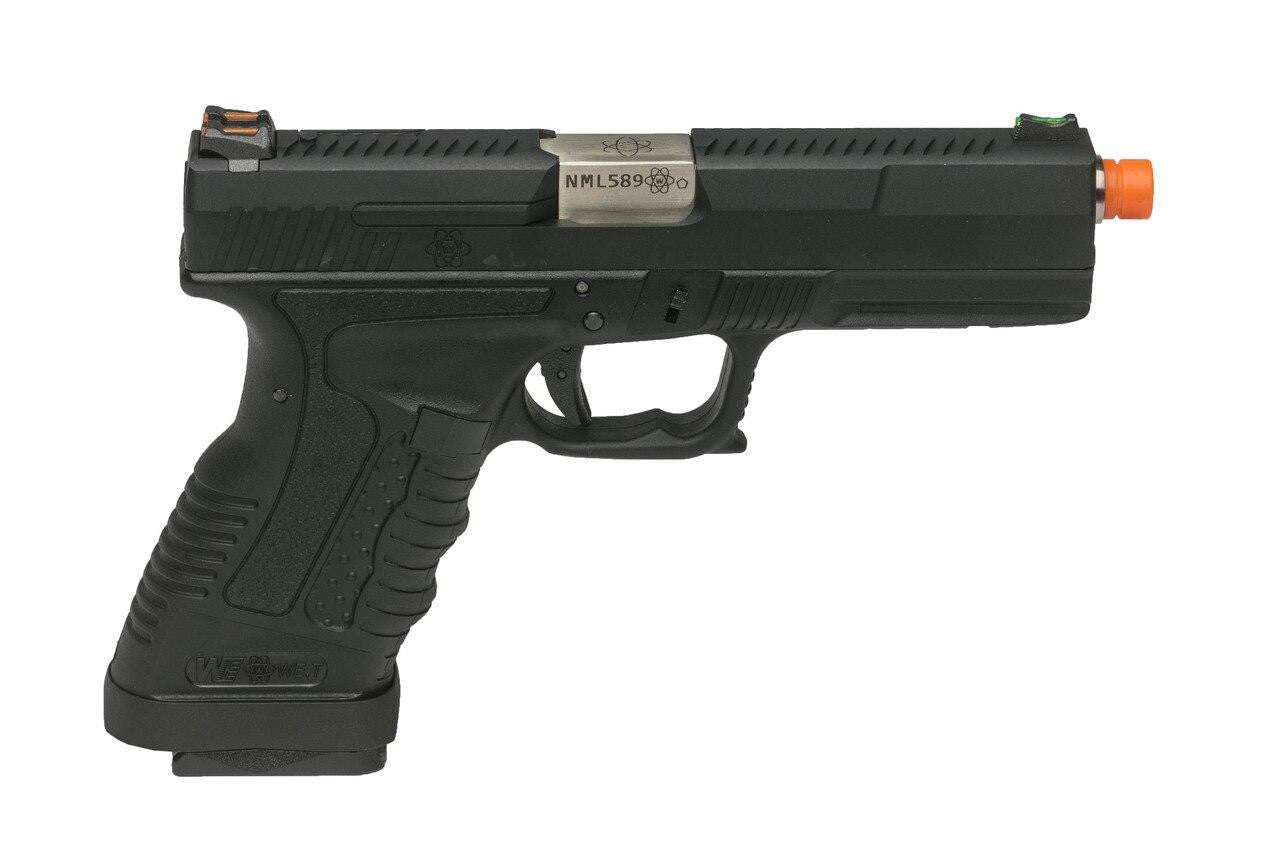 WE Tech GP1799 T1 Gas Blowback Airsoft Pistol, Black / Silver