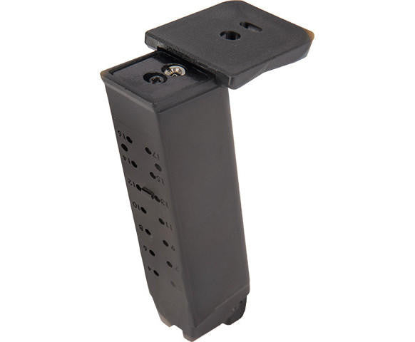 WE Tech GP1799 T1 Gas Blowback Airsoft Pistol, Black/Gold Barrel