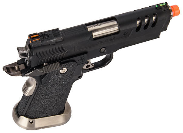 WE-Tech Hi-Capa 3.8 Deinonychus Full Auto Gas Blowback Airsoft Pistol, Black